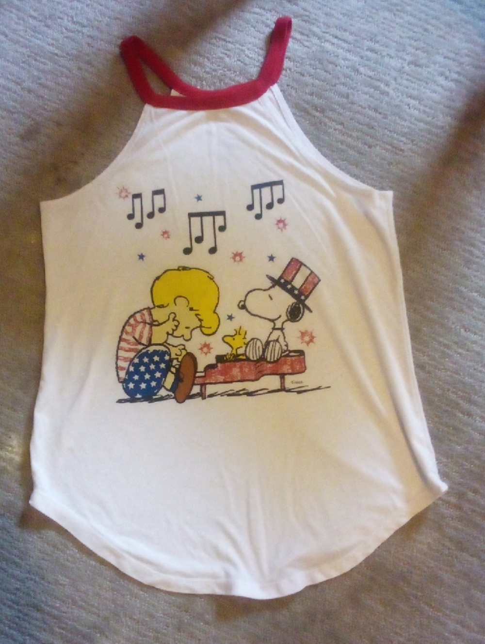 1976 Peanuts Schrodinger Plays Piano With Woodstock & Snoopy rare EUC